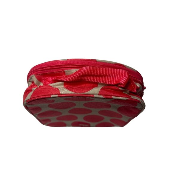 Thirty-One Chillicious THERMAL Zipper Lunchbox Cream With Pink Polka Dots - Picture 5 of 10